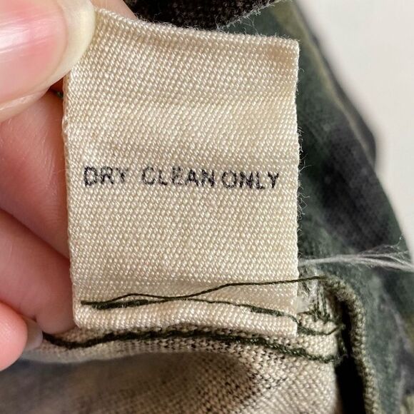 Fifty Street Green Camo Leather Sleeve Jacket - Picture 9 of 9